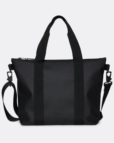 Rains Unisex Tote Bag Micro In Black