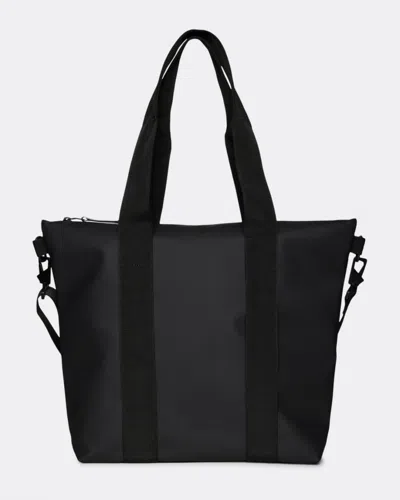 Rains Unisex Tote Bag Mini In Black