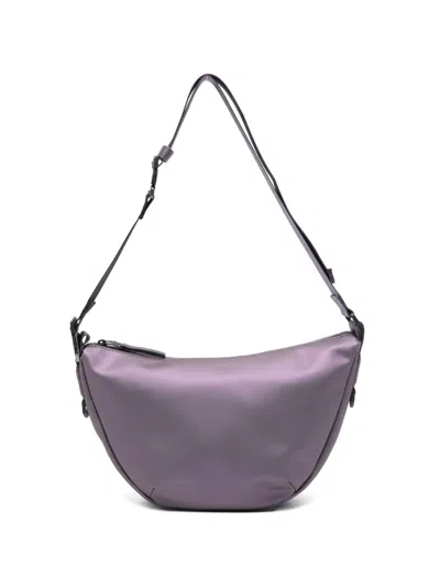 Rains Valera Curved-base Messenger Bag In Purple