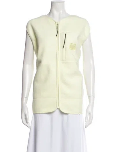 Pre-owned Rains Vest In Yellow