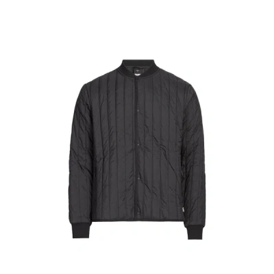 Rains Veste Droite Matelassée In Black