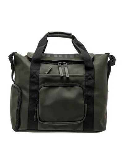 Pre-owned Rains Vinyl Briefcase W/ Tags In Gray
