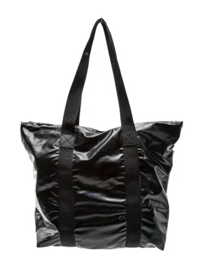 Pre-owned Rains Vinyl Tote In Black