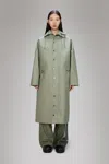 Rains Vision Rain Jacket Long In Green
