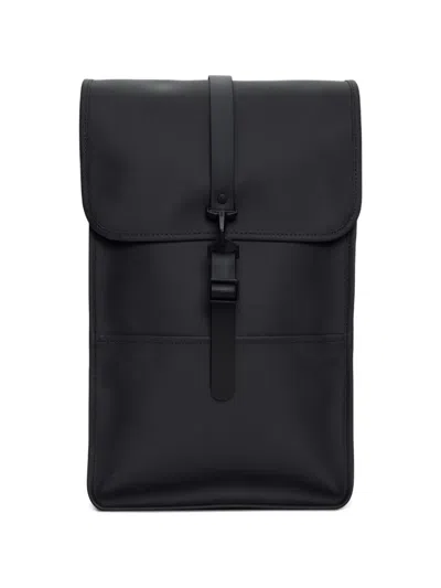 Rains W3 Flap Magnetic Backpack In Black