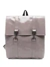 Rains Mini W3 Glaze-effect Backpack In Orange