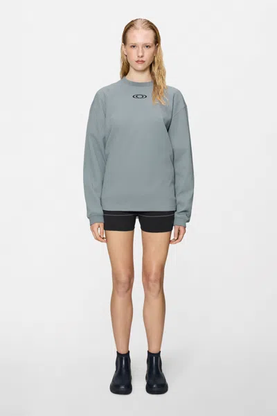Rains Waffle Long Sleeve T-shirt Splash In Blue