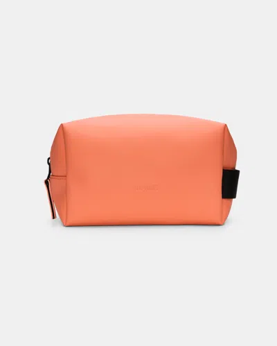 Rains Wash Bag Small In Orange