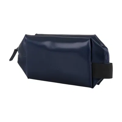 Rains Wash Bag Small W3 Pouch In Blue