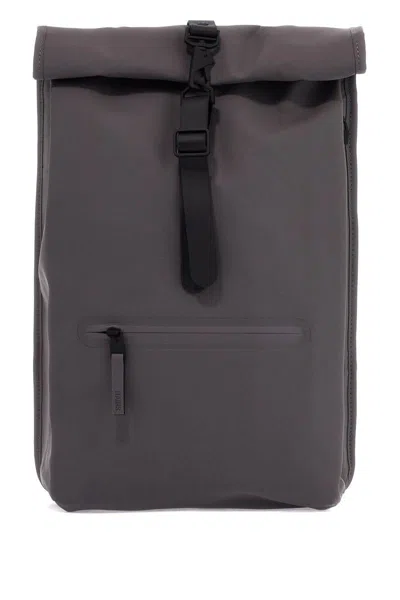 Rains Water-repellent Rolltop Rucksack In Grey