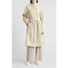 Rains Waterproof A-line Long Raincoat In Dune