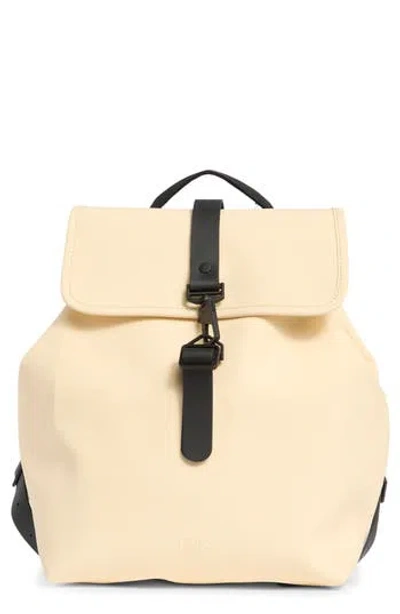 Rains Waterproof Bucket Backpack In Gold