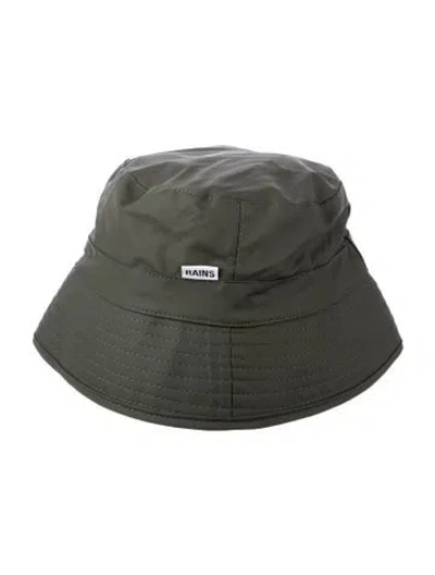 Pre-owned Rains Waterproof Bucket Hat In Green