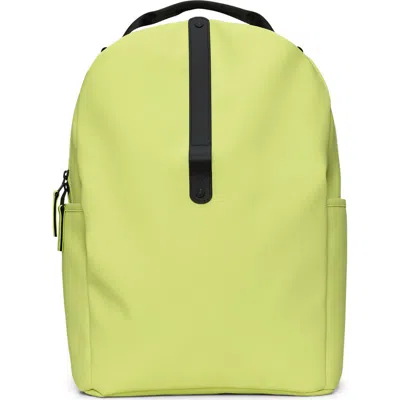 Rains Waterproof Clip Front Backpack In Yellow