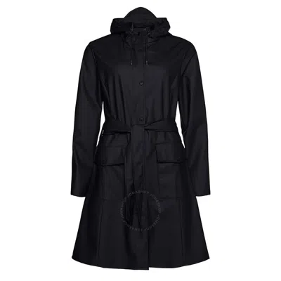 Rains Waterproof Curve W Jacket - Black