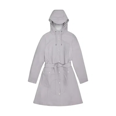 RAINS RAINS WATERPROOF CURVE W JACKET - FLINT