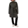 Rains Waterproof Curve W Jacket - Green, Size Xx-large In Gray