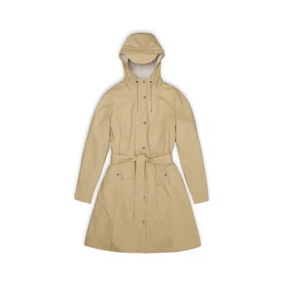 Rains Waterproof Curve W Jacket - Sand In Brown