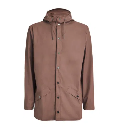 Rains Waterproof Fishtail Parka In Brown