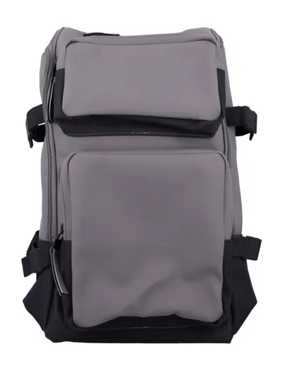 Rains Waterproof Grey Trail Cargo Backpack