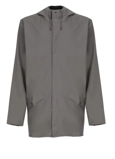 Rains Waterproof Jacket In Grey