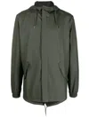 Rains Fishtail Waterproof Raincoat In Nero