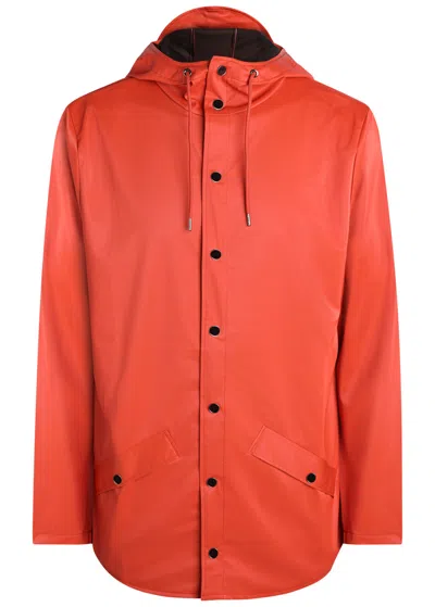 Rains Waterproof Jacket In Orange
