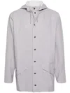 Rains Lightweight Waterproof Long Jacket In Purple