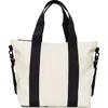 Rains Waterproof Mini Tote Bag In White