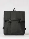 Rains Msn Logo-debossed Waterproof Backpack In Black