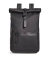 Rains Waterproof Rolltop Backpack In Black