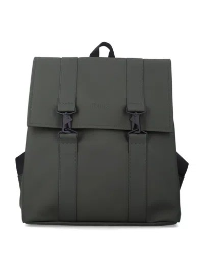 Rains Waterproof Rolltop Backpack In Verde