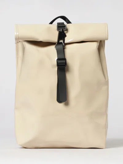 Rains Waterproof Rolltop Rucksack In Polyester In Neutral