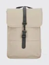 Rains Waterproof Rubberized Fabric Backpack In Neutral