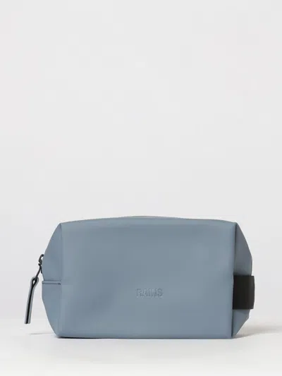 Rains Waterproof Travel Beauty Case With Zip And Side Handle In Blue