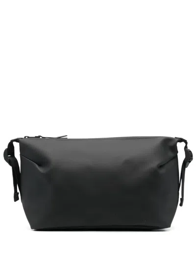 Rains Small Zipped Wash Bag In Black