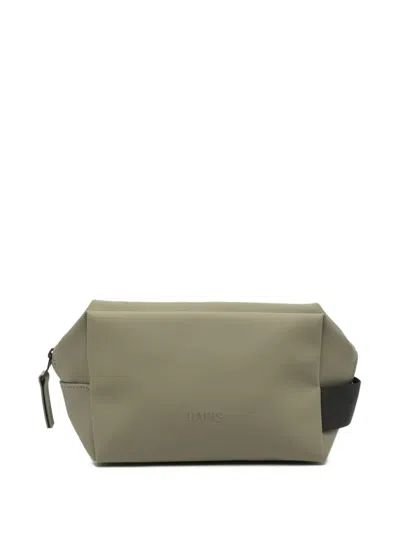 Rains Waterproof Wash Bag In Green