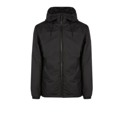 Rains Waxed Jacket In Black