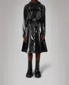 Rains Women's A Line Longer With Jacket In Night In Black