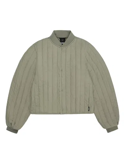 Rains Women's Banja Nylon Liner Bomber Jacket In Sand