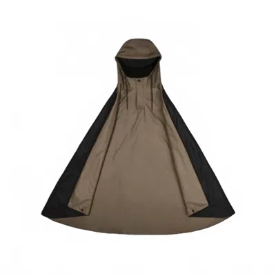 Rains Women's Cape In Black/wood In Multi