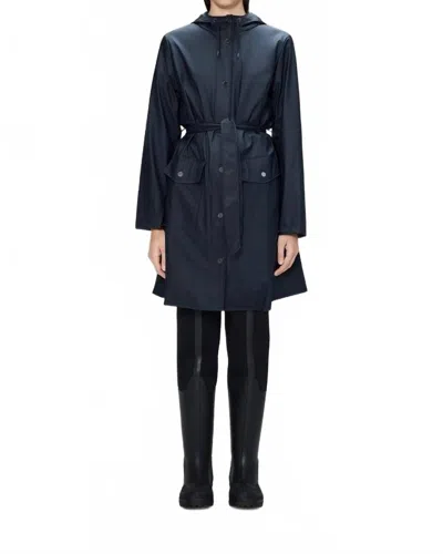 Rains Women's Curve Jacket In Navy In Blue