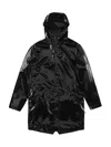 Rains Women's Long Rain Jacket In Black