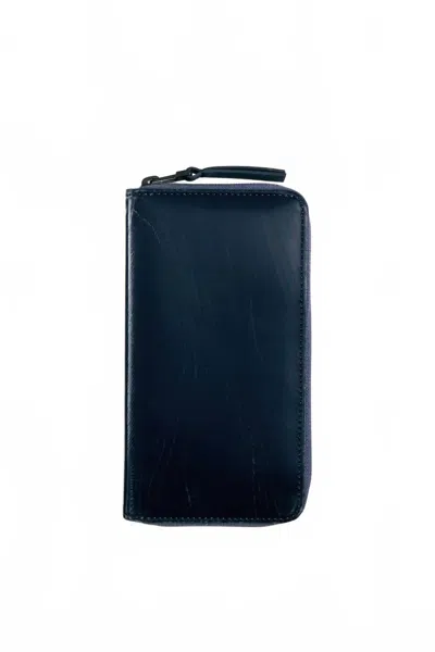 Rains Women's Long Zip Wallet In Ink In Blue