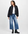 Rains Women's Stand-collar Bomber Jacket In Blue