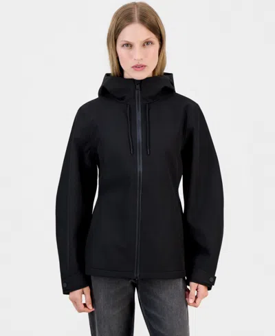 Rains Women's Suva Hooded Softshell Waterproof Jacket In Black