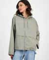 Rains Suva Hardshell Short String W Rain Jacket In Drift In Green