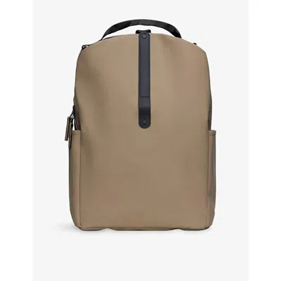 Rains Womens Clip Front Backpack Beige In Sand