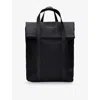 Rains Womens Black Rolltop 16' Shell Rucksack In Black