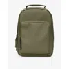 Rains Womens Marsh Book Coated-shell Backpack In Green